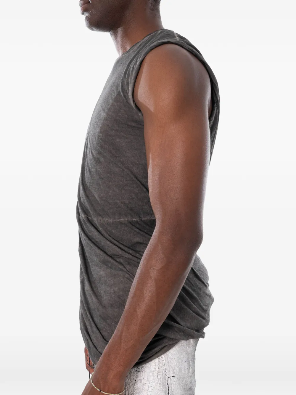 Md75 Washed-effect Tank In Gray