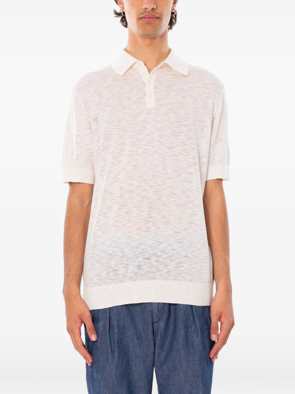 Daniele Fiesoli Poloshirt met korte mouwen Beige