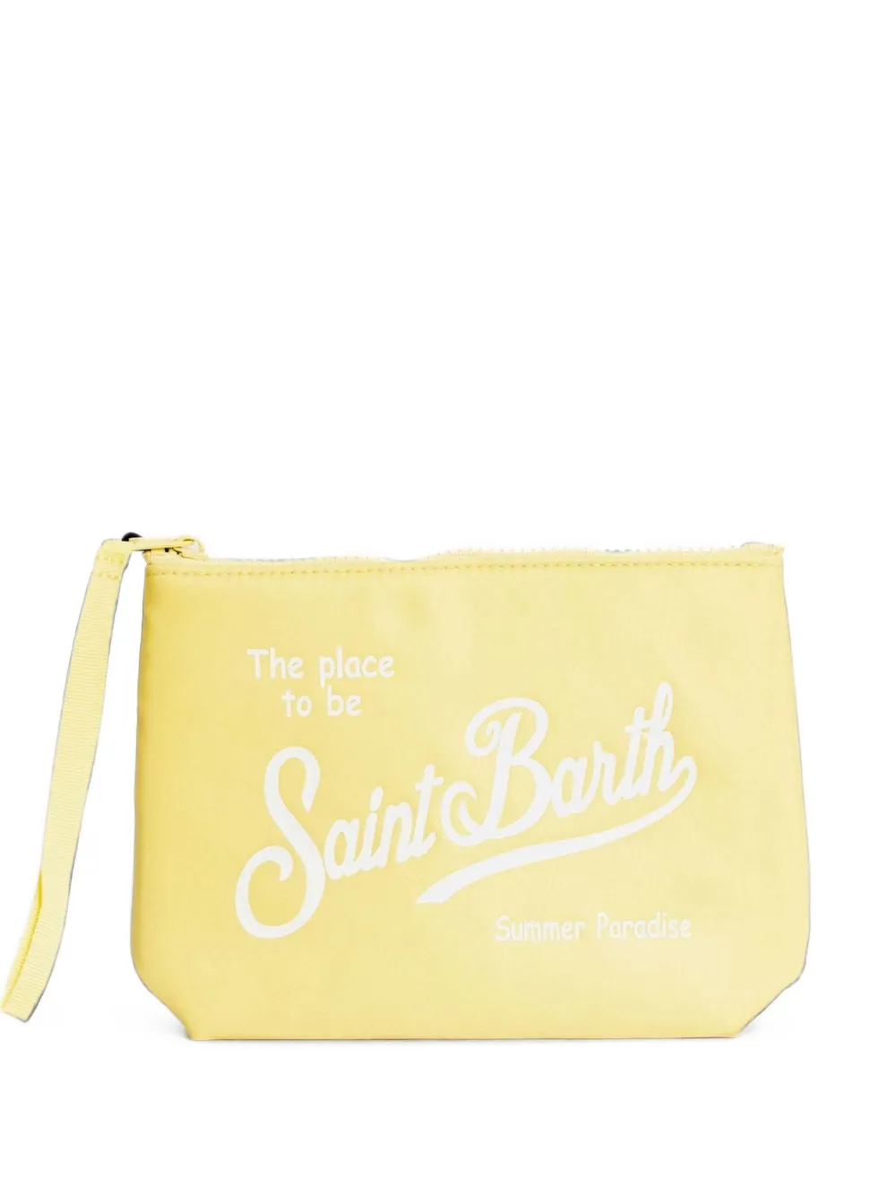 MC2 Saint Barth pochette Aline à logo imprimé - Jaune