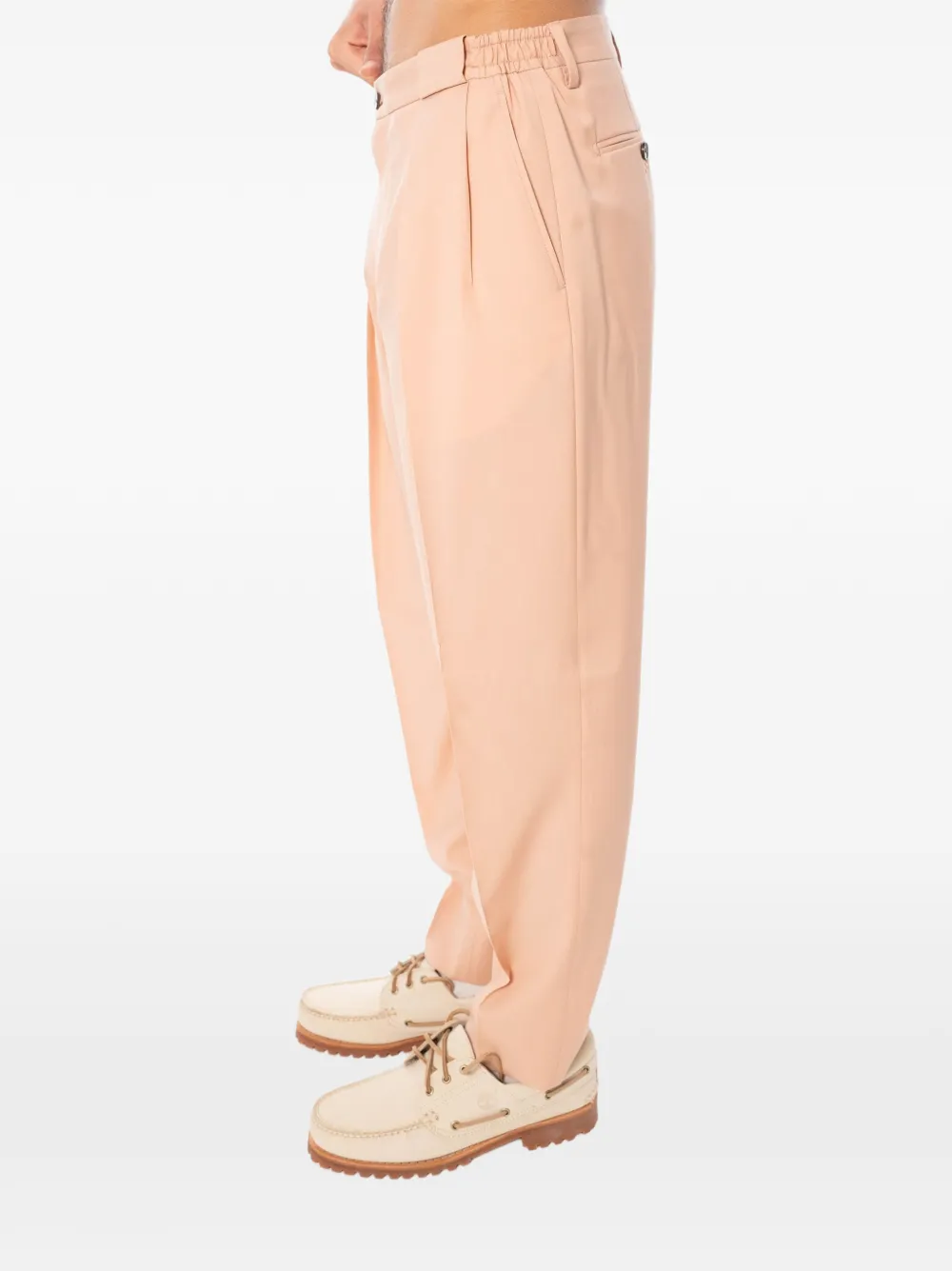 Briglia 1949 Portobello broek van scheerwol Roze