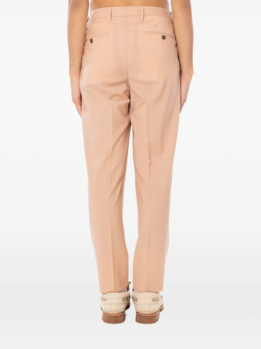 Briglia 1949 Portobello broek van scheerwol Roze