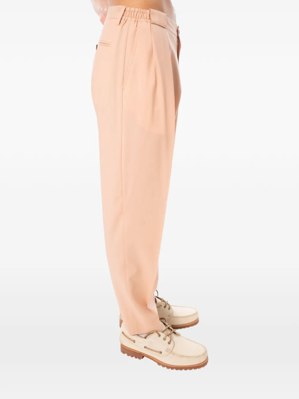 Briglia 1949 Portobello broek van scheerwol Roze