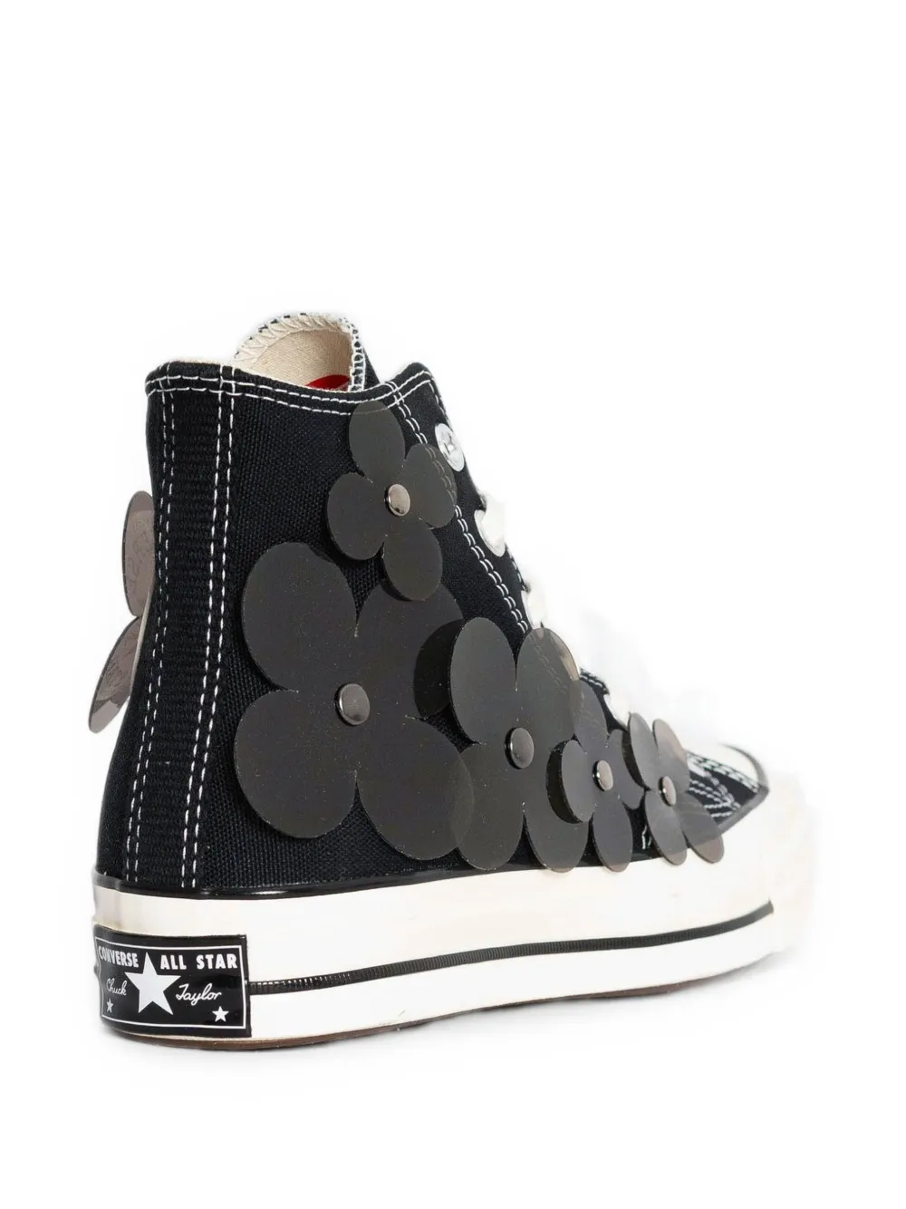 Converse Chuck 70 3-D Flourish flower-appliqué sneakers Zwart