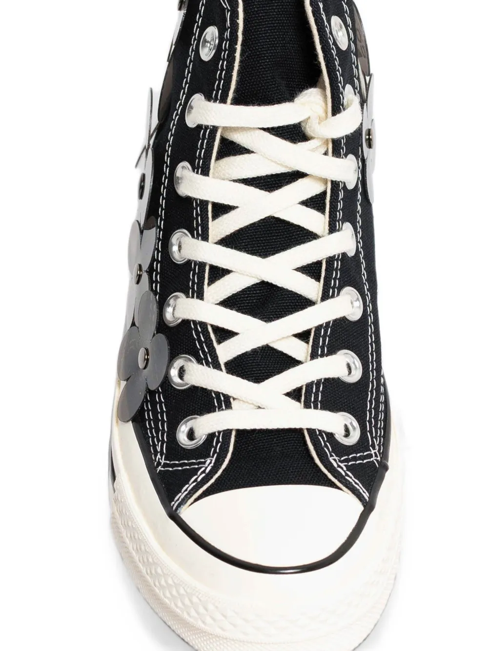Converse Chuck 70 3-D Flourish flower-appliqué sneakers Zwart