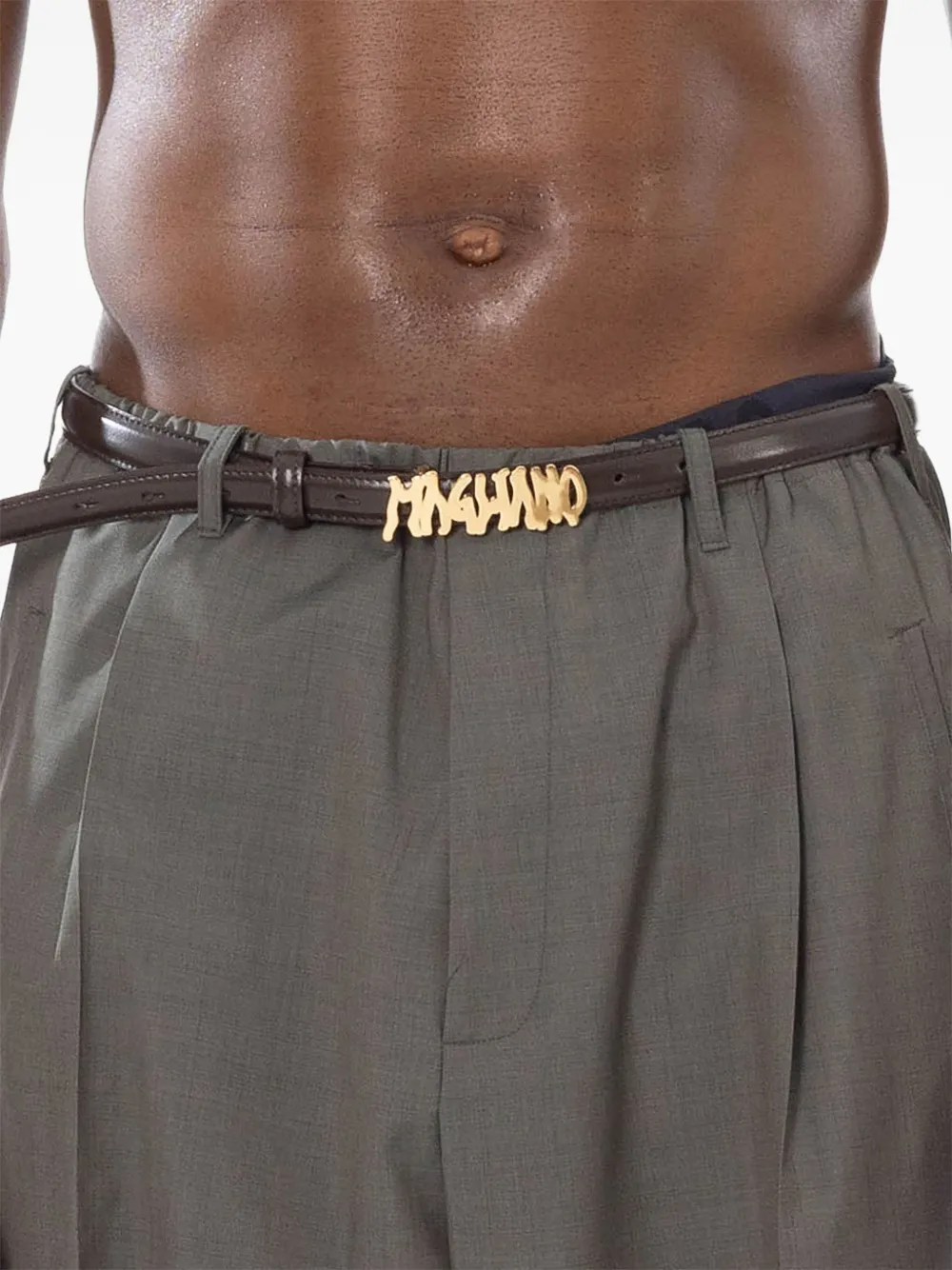 Magliano logo-plaque slim belt · M