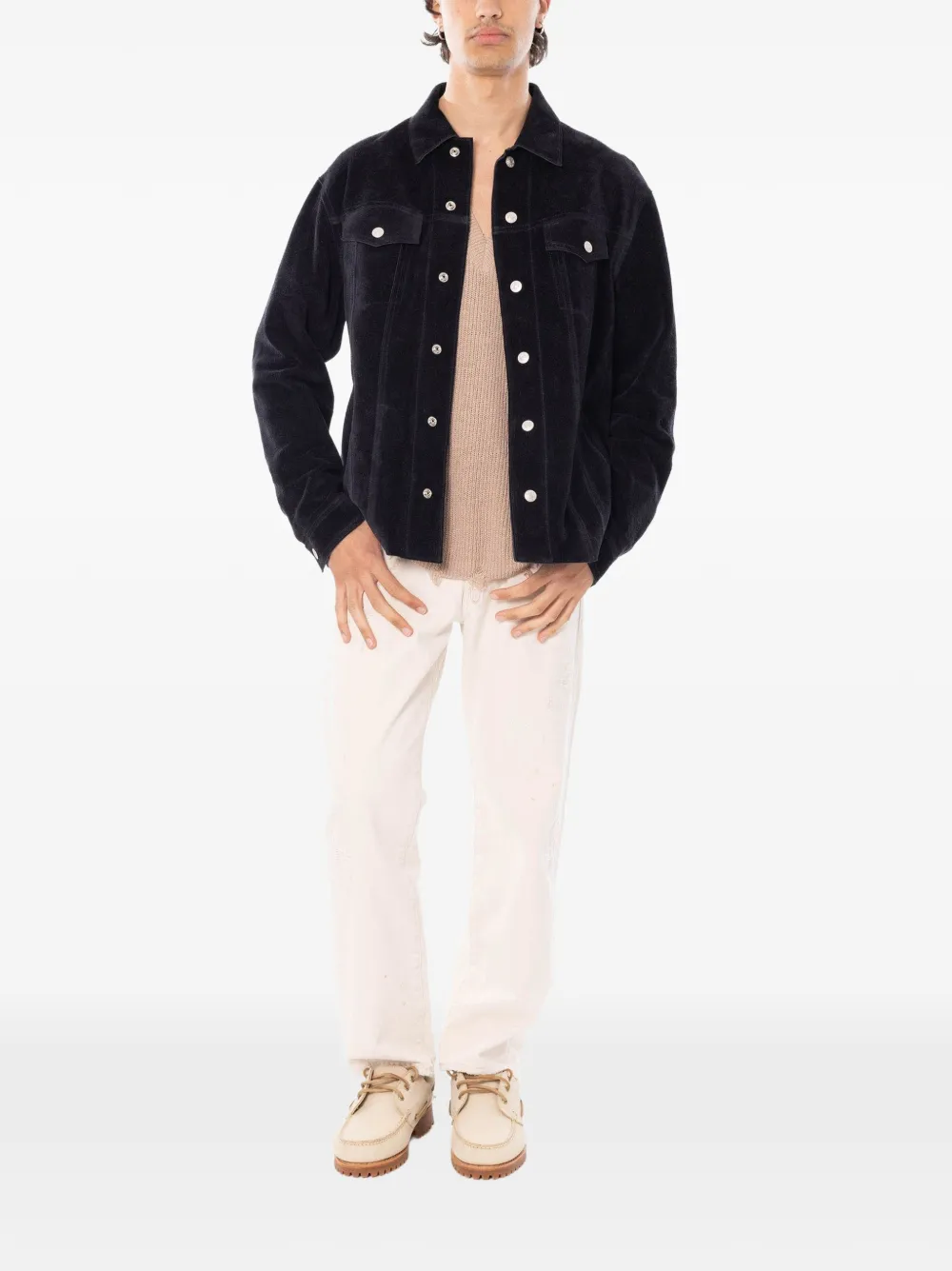 Cycle Legend gerafelde jeans met vervaagd effect Beige