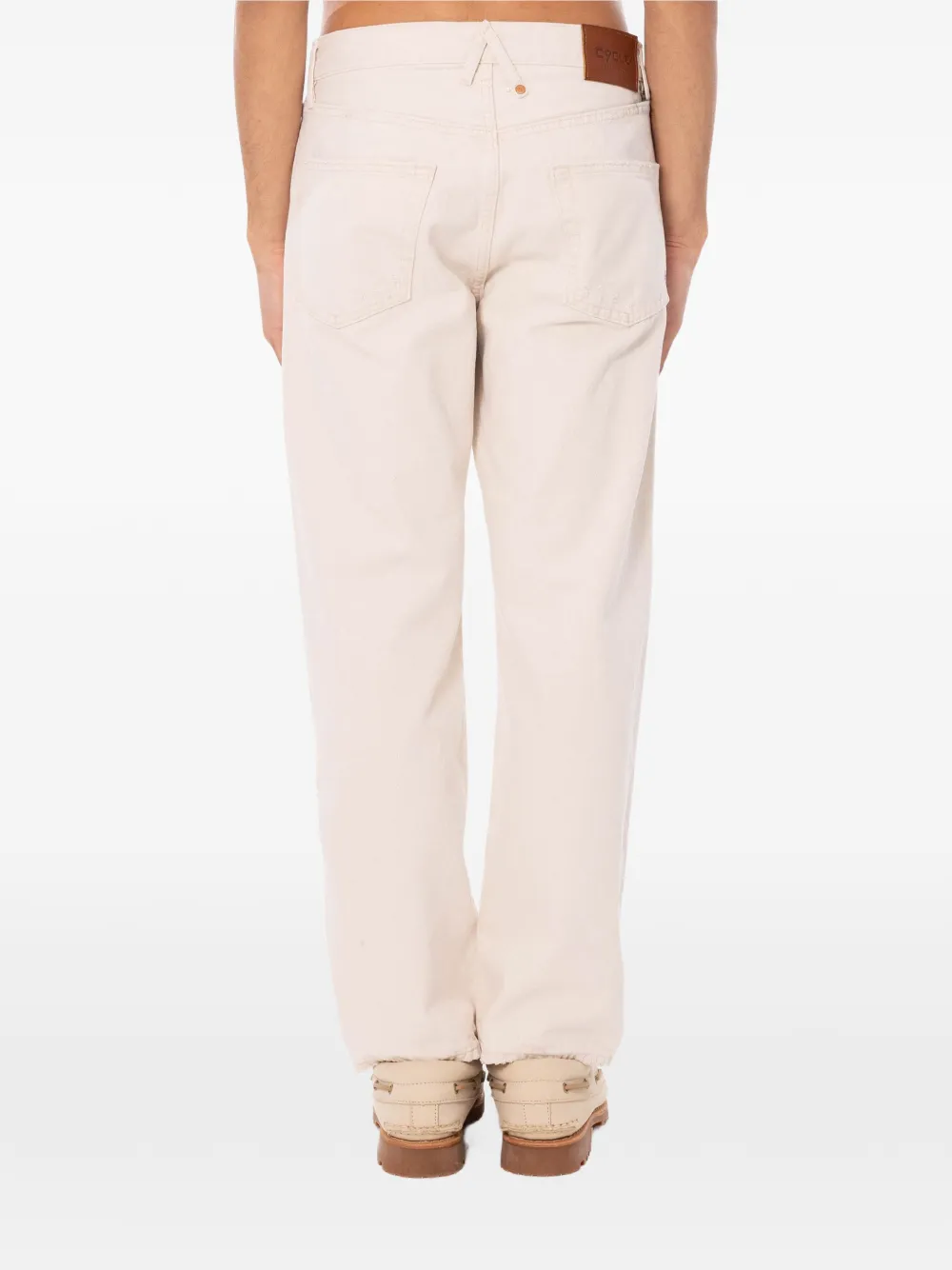 Cycle Legend gerafelde jeans met vervaagd effect Beige