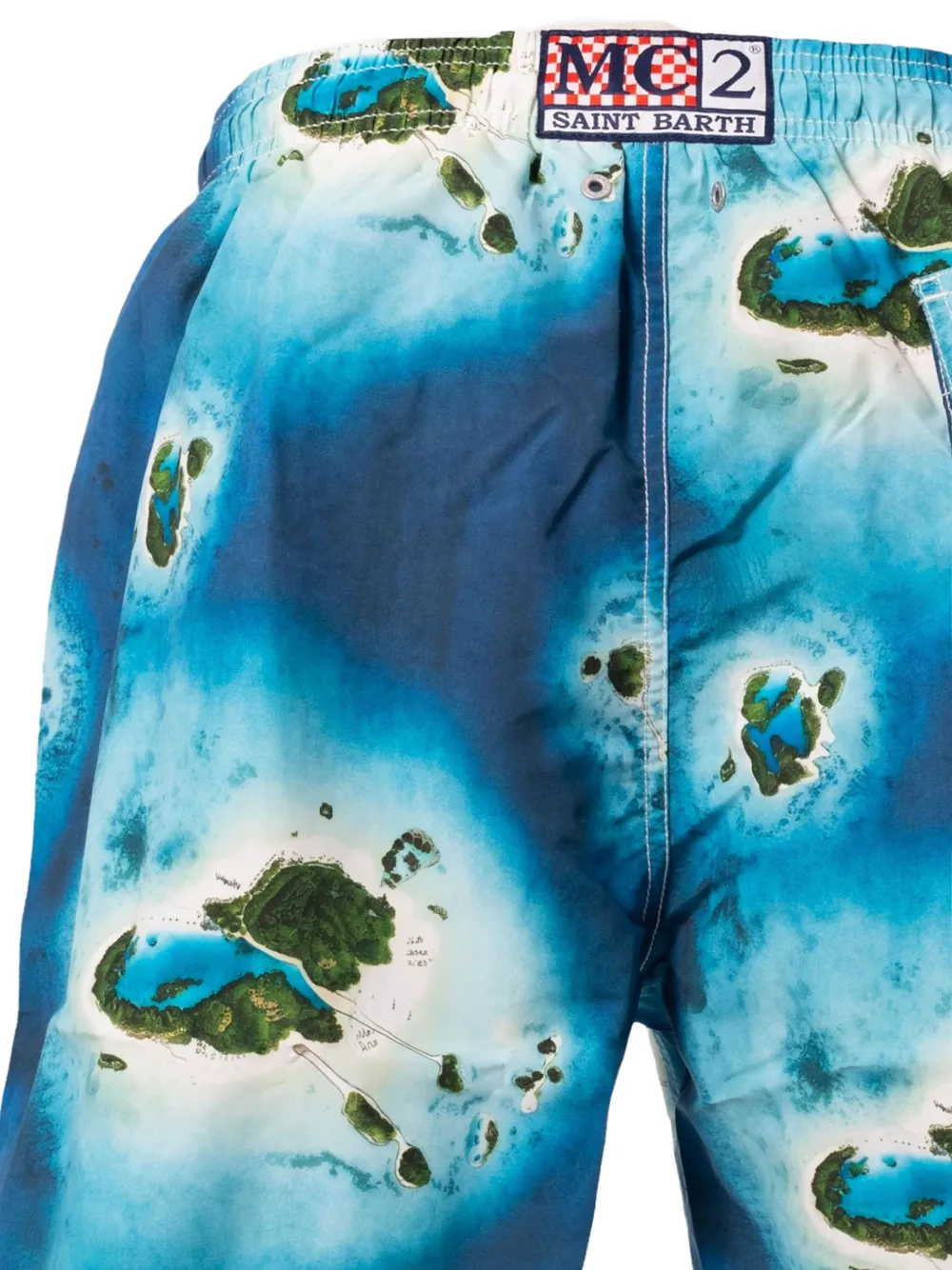 MC2 Saint Barth Gustavia Nowhere zwembroek met logopatch Blauw