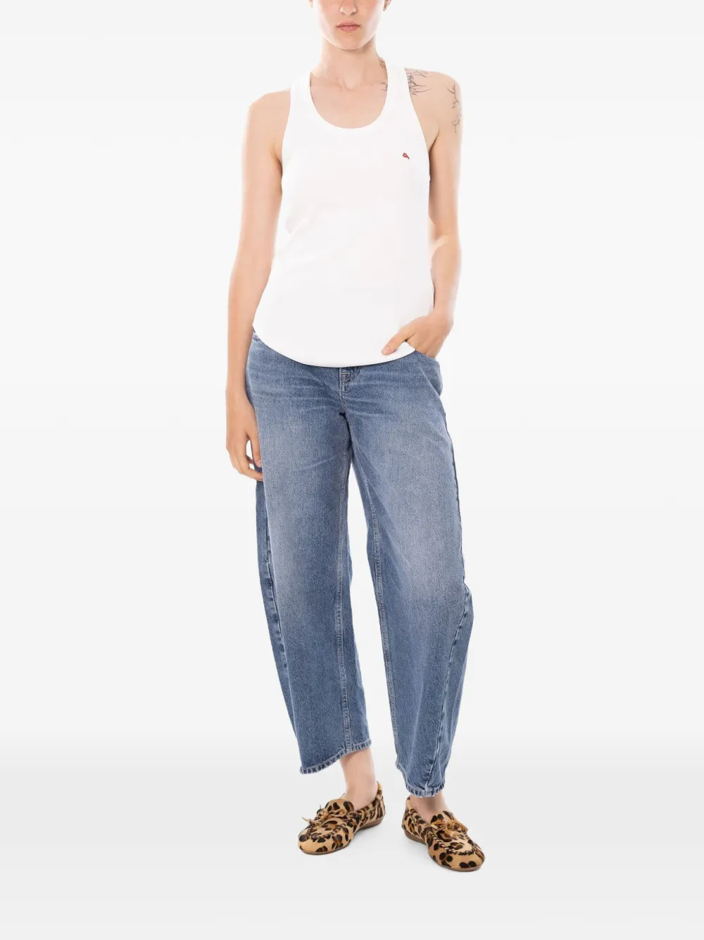 Cycle Aida cropped jeans Blauw