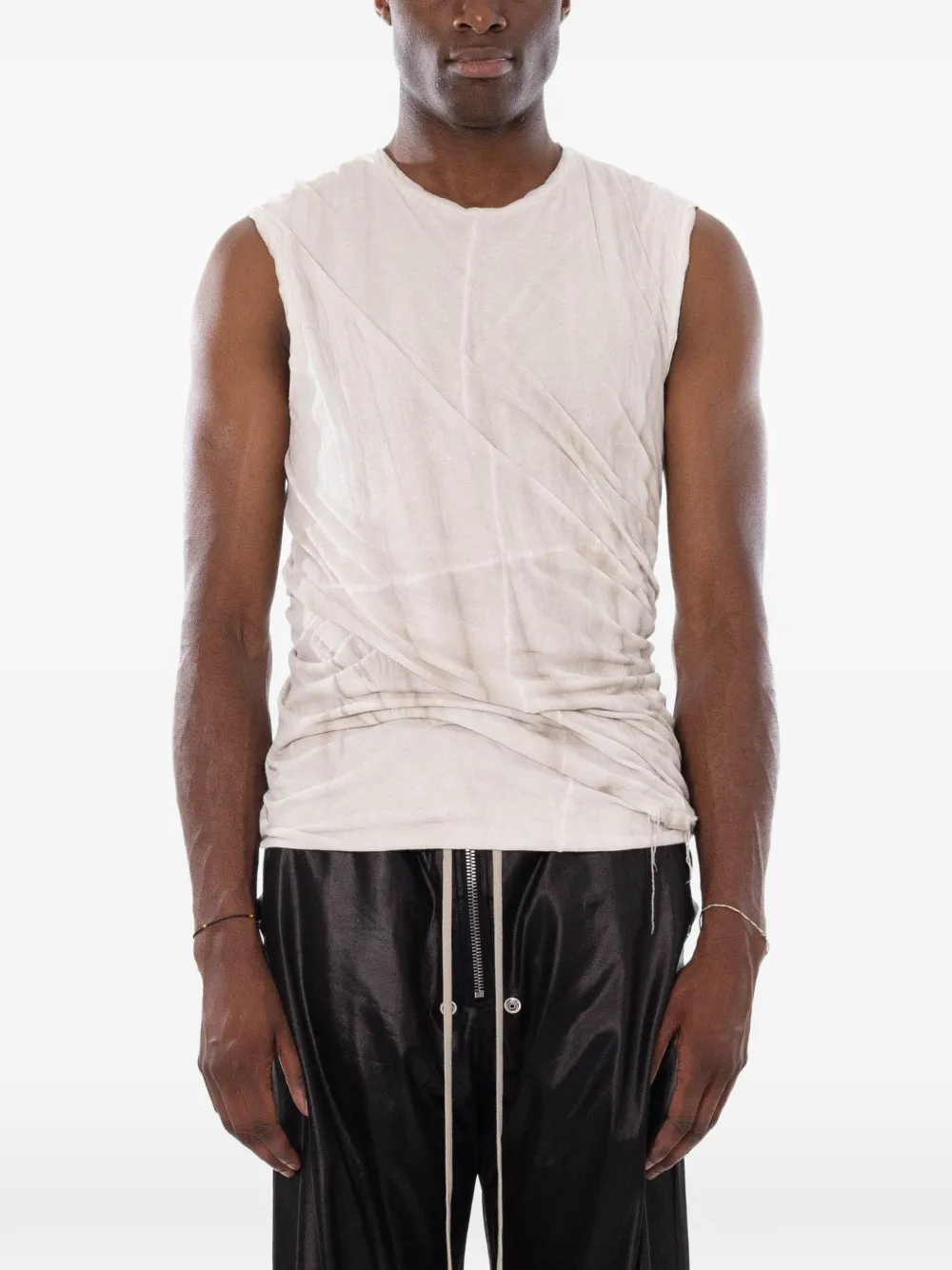 Md75 Sleeveless Tank Top In White