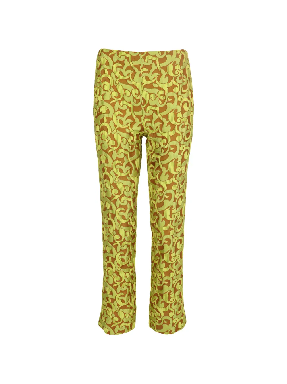 Prada Pre-Owned woven-print trousers - Giallo