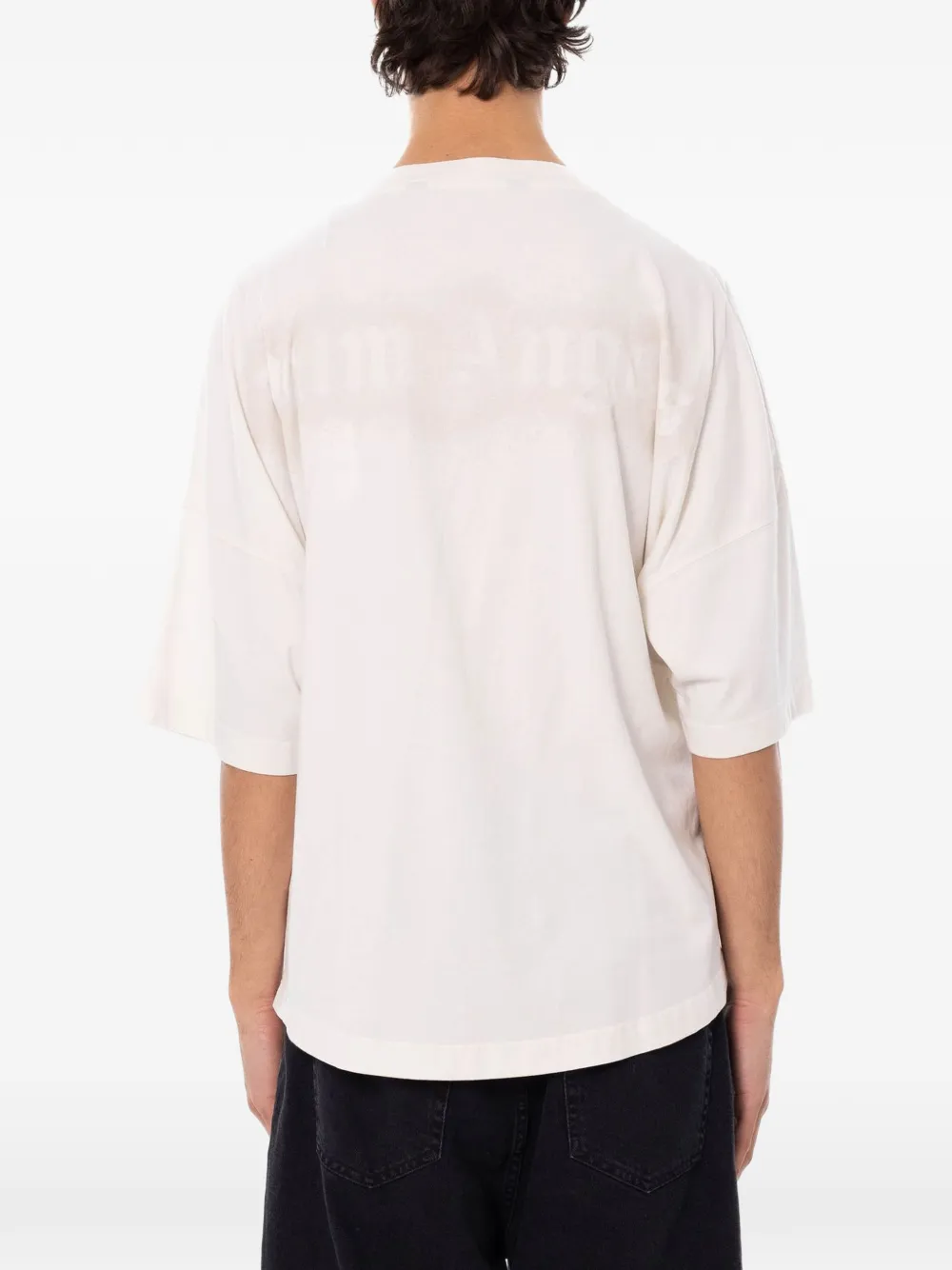 Palm Angels Spray Bear katoenen T-shirt Wit