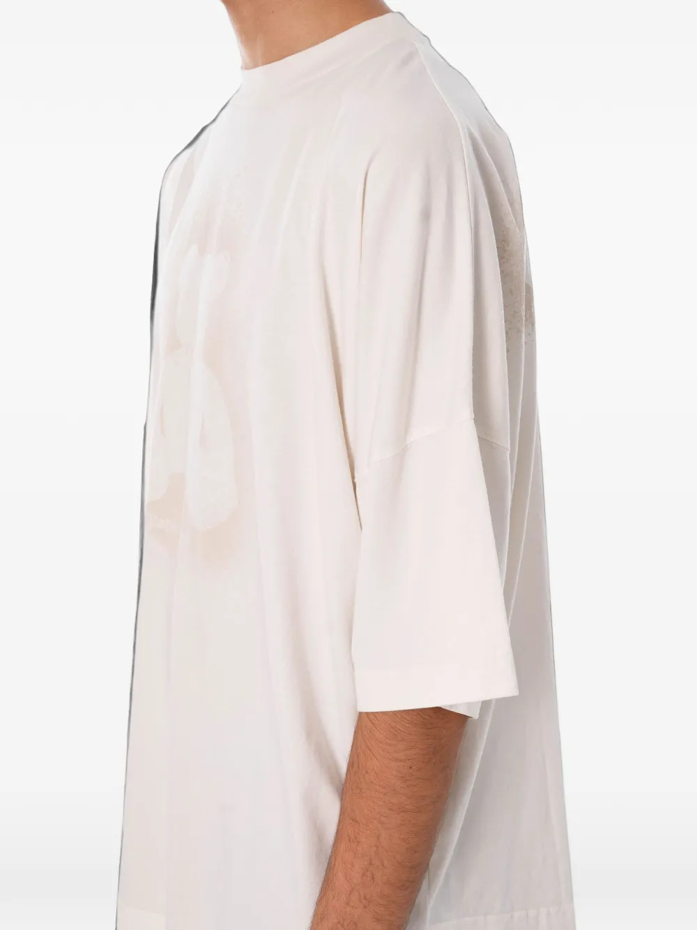 Palm Angels Spray Bear katoenen T-shirt Wit