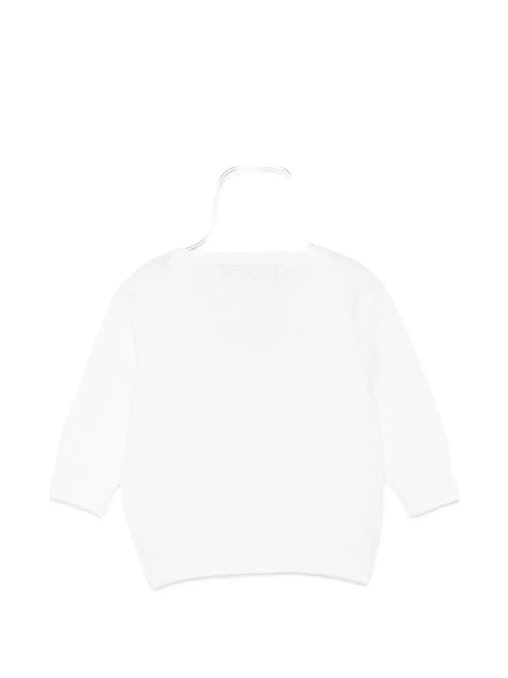 La Stupenderia Vest met V-hals en zakdetail Wit