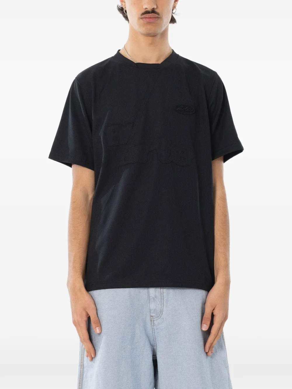 Arte Antwerp logo-patch mesh T-shirt