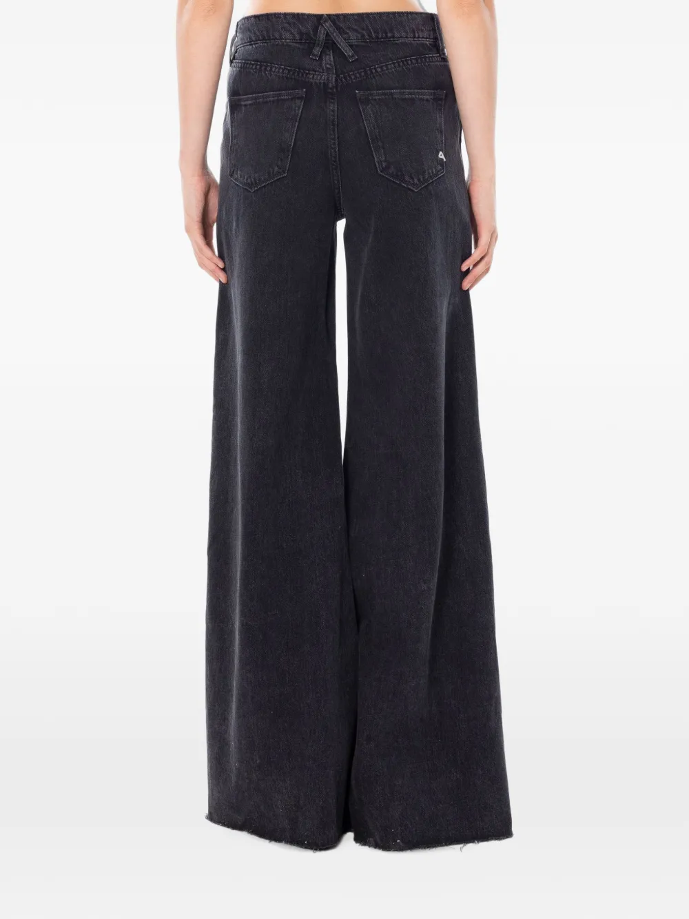 Cycle Asia jeans met wijde pijpen Zwart
