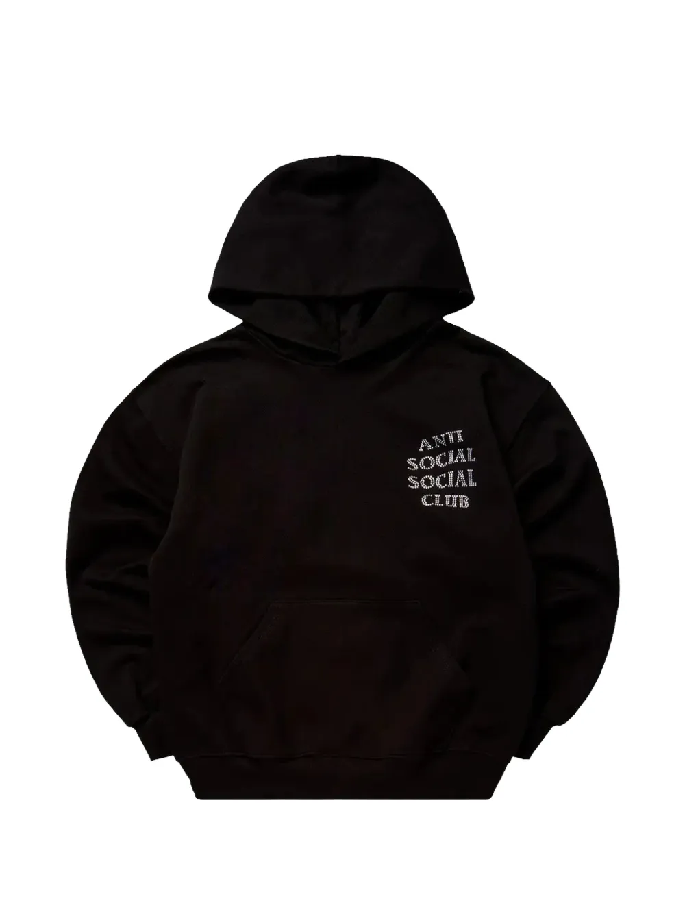 Anti Social Social Club Mind Games rhinestone hoodie - Schwarz