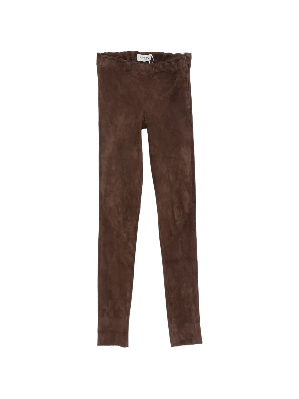 Arma suede slim-fit trousers