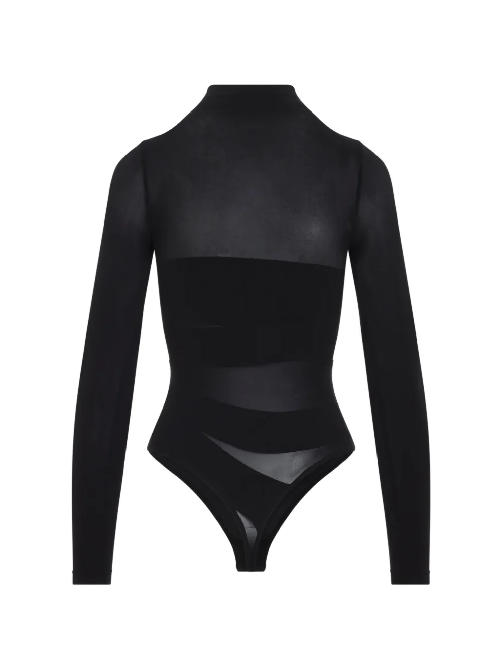 Wolford Infinite Wrap String body met doorzichtige vlakken Zwart