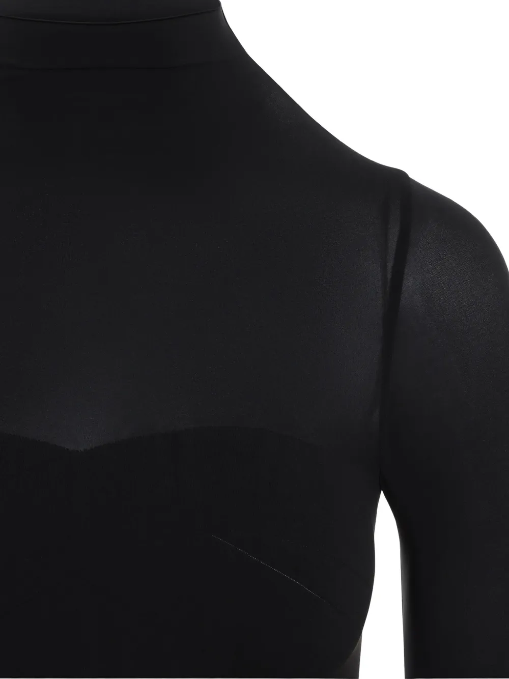 Wolford Infinite Wrap String body met doorzichtige vlakken Zwart