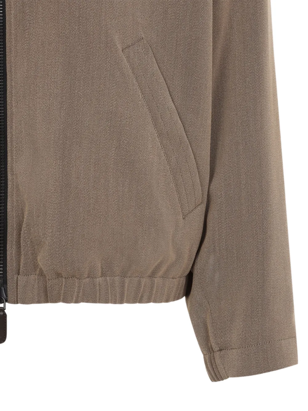 Giorgio Armani Jack met lammy kraag Beige