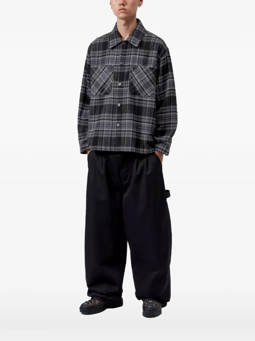 Carhartt WIP Parson geruit overhemd Zwart