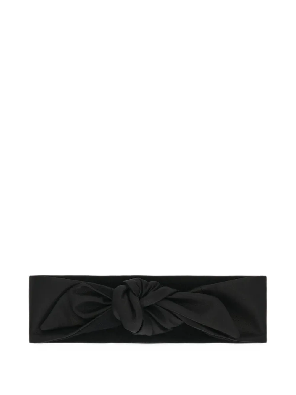 TOTEME knot-detail headband - Schwarz