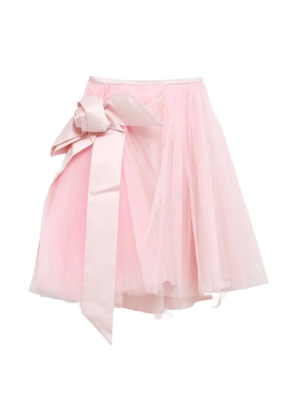 August Barron bow-detail tulle skirt - Rosa