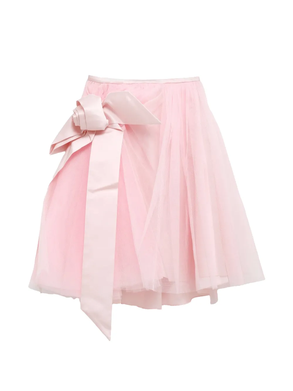 August Barron bow-detail tulle skirt - Rosa