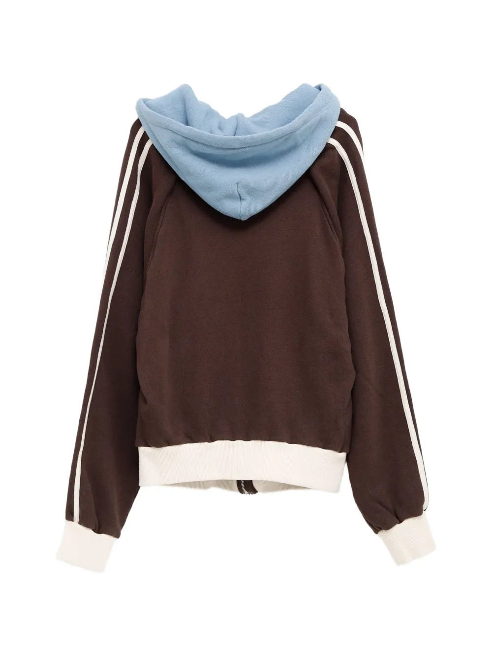 August Barron Hoodie met gelaagd effect en rits Bruin