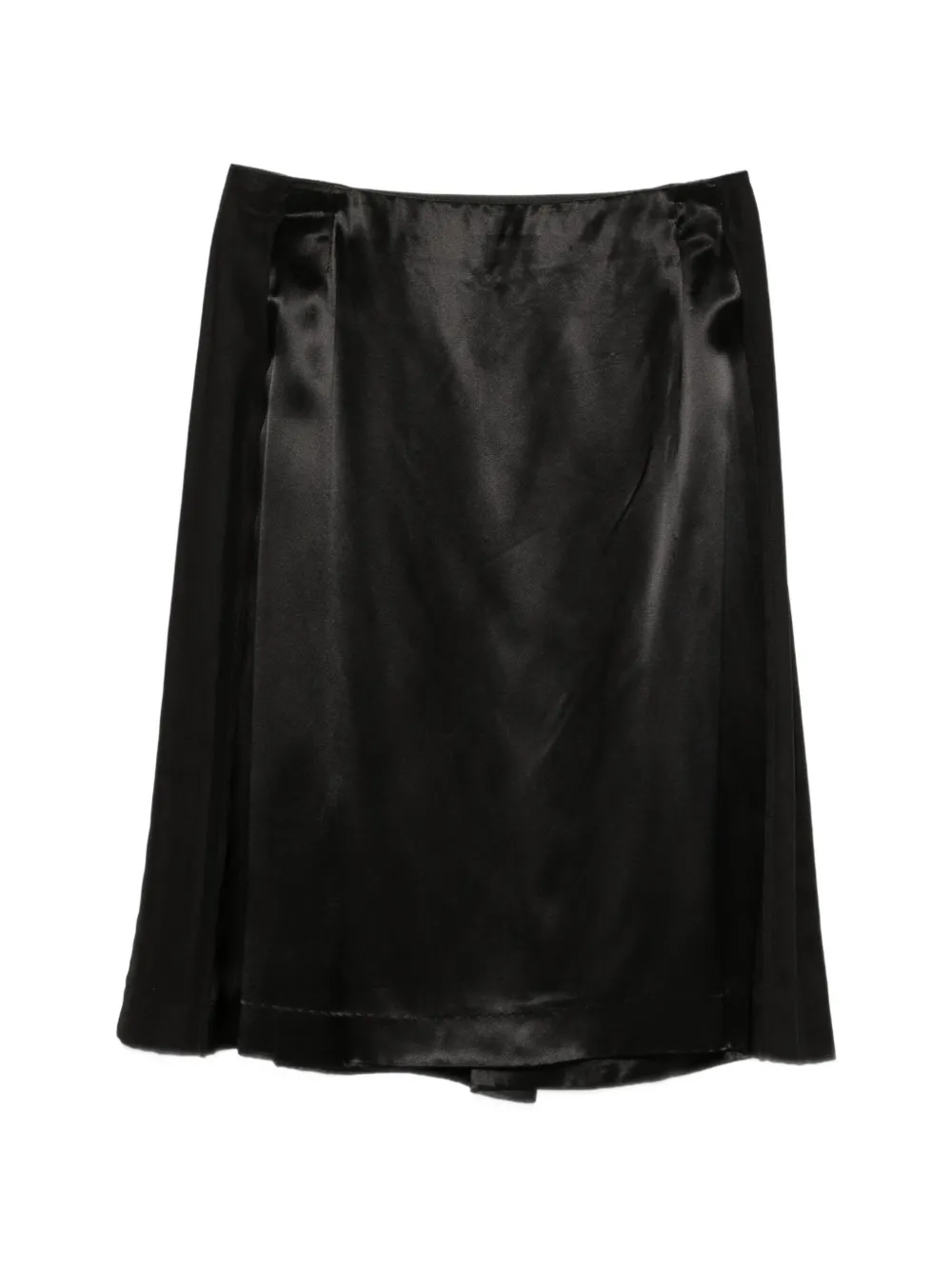 Maison Martin Margiela Pre-Owned 1990s satin-finish panelled skirt - Nero