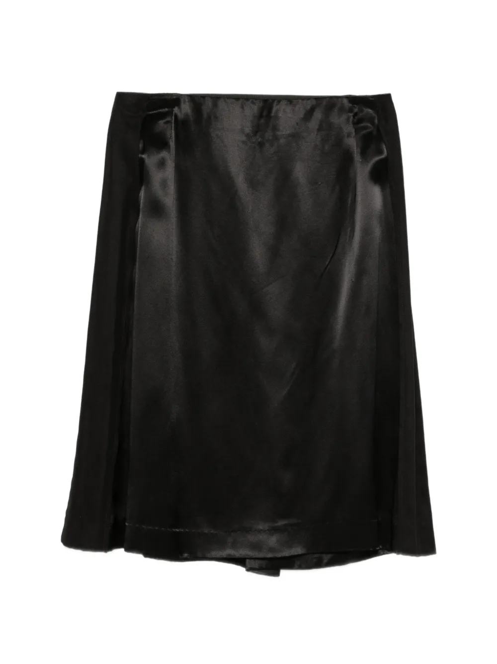 Maison Martin Margiela Pre-Owned 1990s satin-finish panelled skirt - Nero