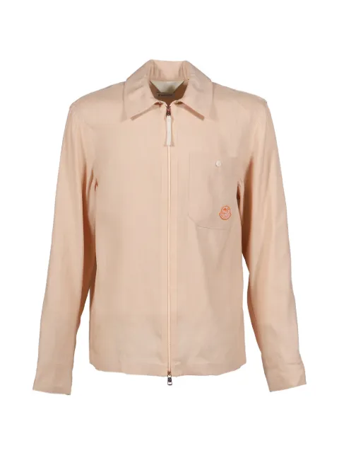 Moncler x Gilga Farm logo-patch zip-up shirt