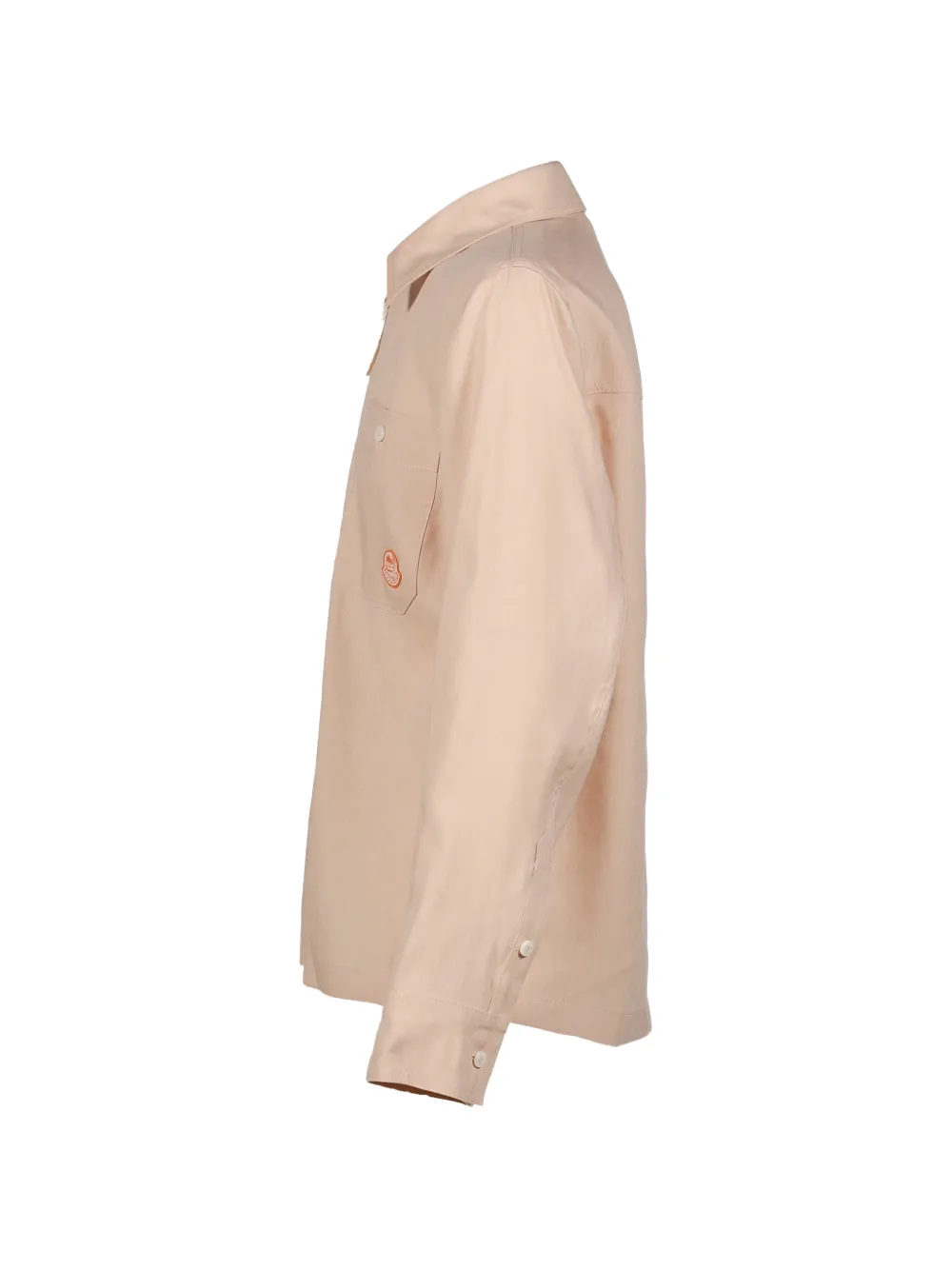 Moncler x Gilga Farm logo-patch zip-up shirt Roze