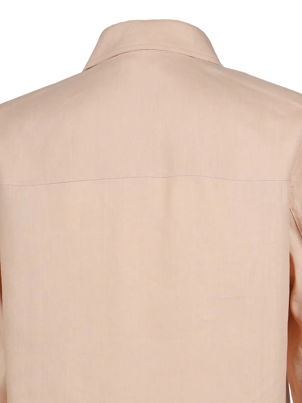 Moncler x Gilga Farm logo-patch zip-up shirt Roze