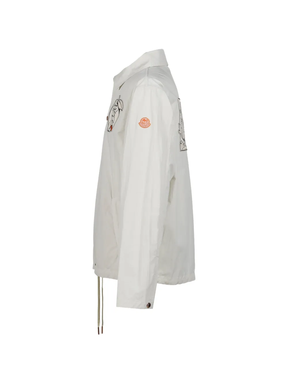 Moncler x Gilga Farm by Donald Glover Satsuma shirtjack met patch Wit