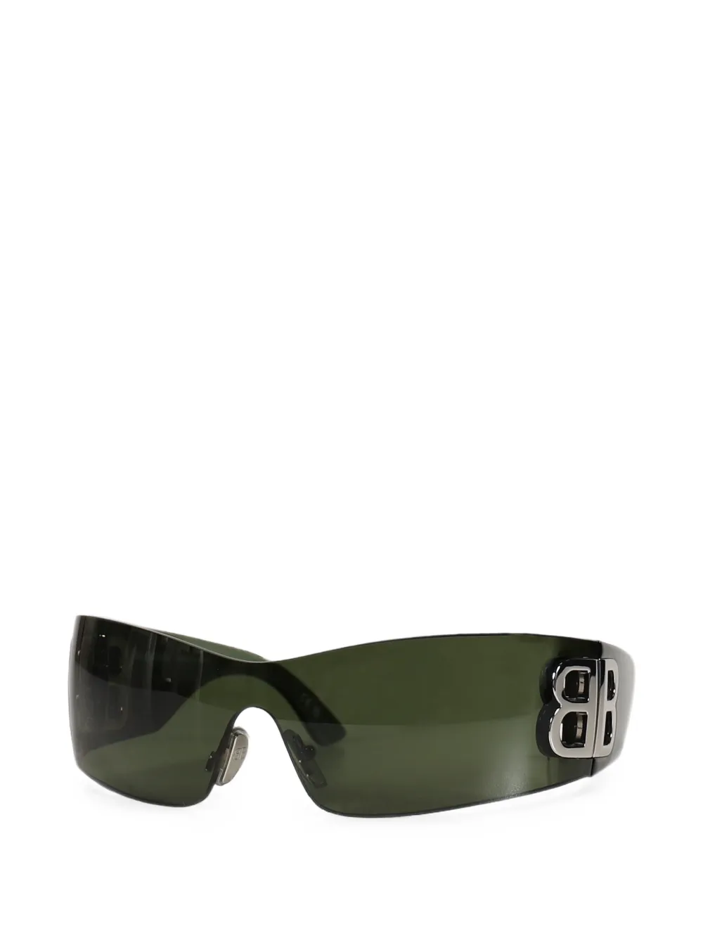 Balenciaga Eyewear Bossy zonnebril met rechthoekig montuur Groen