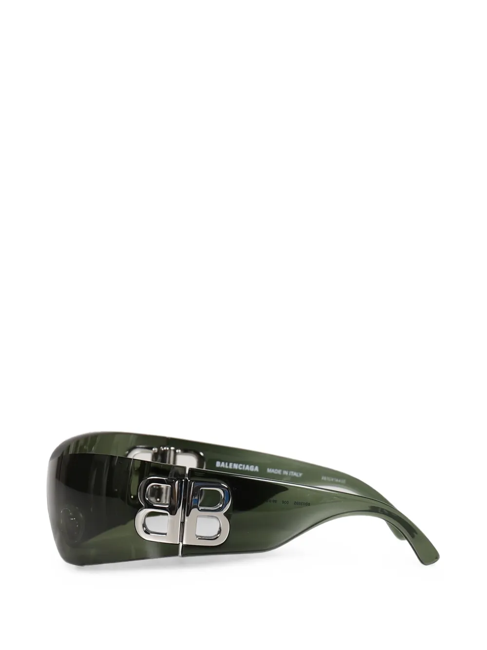 Balenciaga Eyewear Bossy zonnebril met rechthoekig montuur Groen
