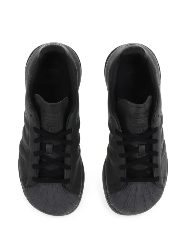 Adidas Superstar レザー スニーカー | ブラック | FARFETCH JP