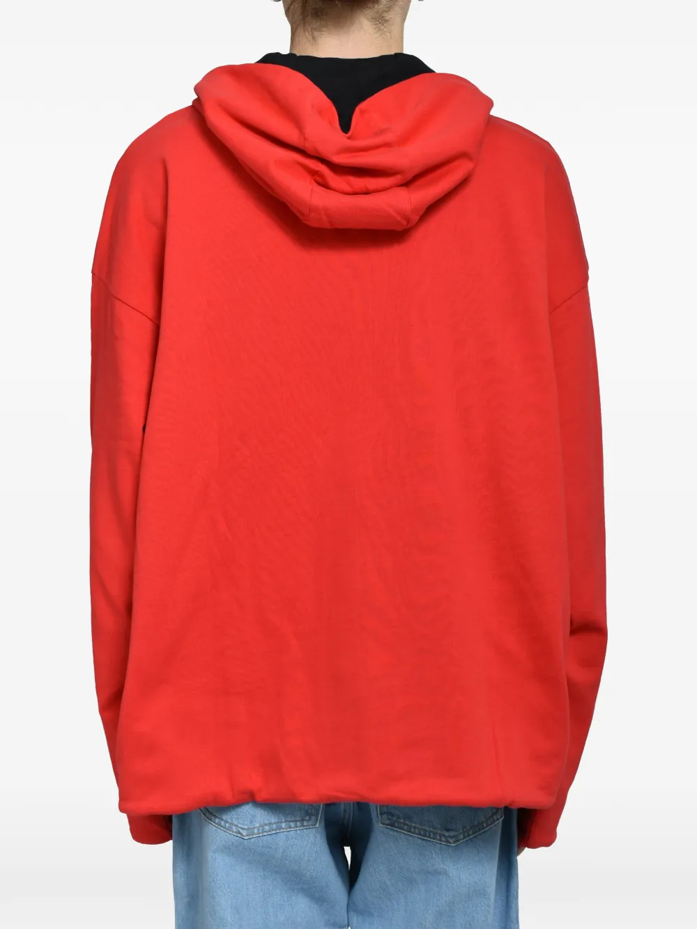 Napa By Martine Rose Omkeerbare hoodie met logoprint Rood