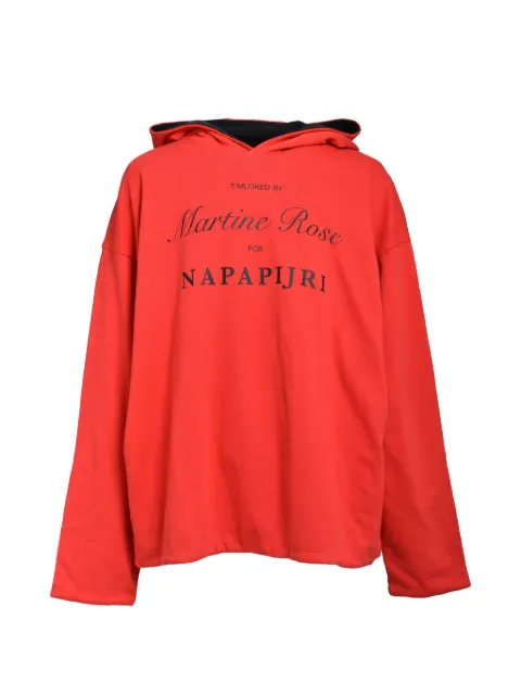 Napa By Martine Rose reversible logo-print hoodie