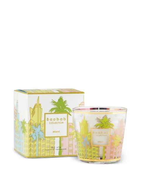 Baobab Collection Miami screen-printed candle
