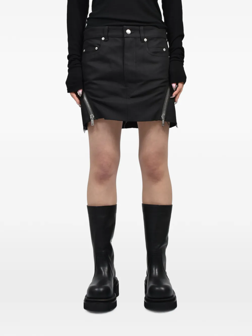 Rick Owens Bolan Banana mini skirt - Nero
