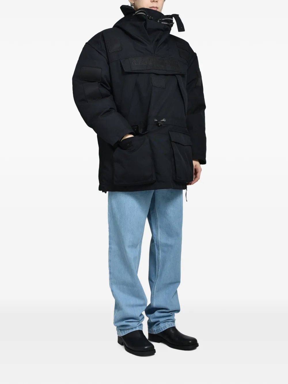Napa By Martine Rose Skidoo Common jack met patchwork Zwart