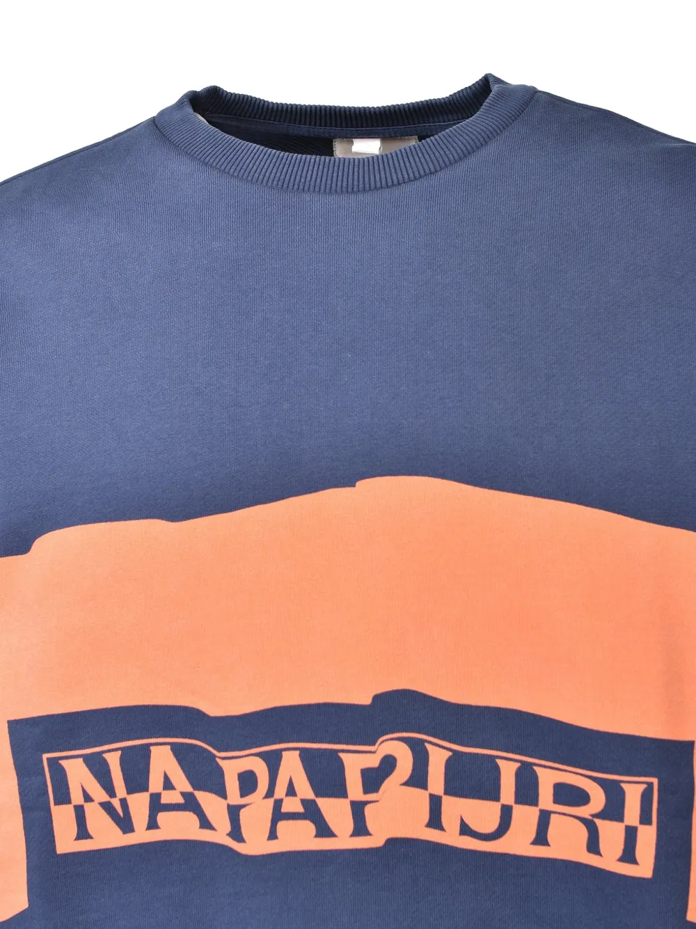 Napa By Martine Rose Trui met logoprint en vlakken Blauw
