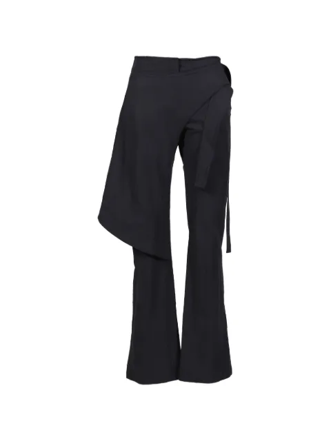 Hyein Seo wrap-panel macramé-belt trousers