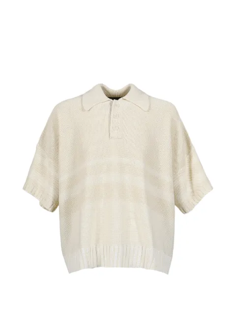 Wales Bonner Calm knit polo shirt