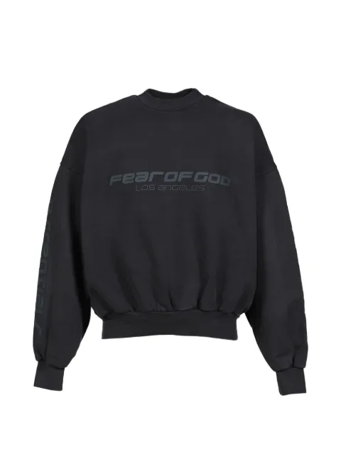 ESSENTIALS logo-print cropped sweater
