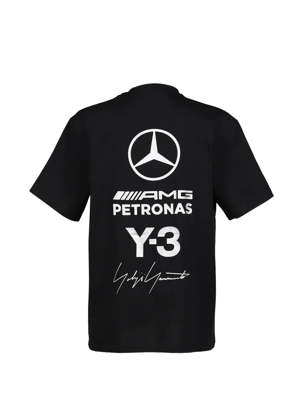 Y-3 x Mercedes T-shirt met logoprint Zwart