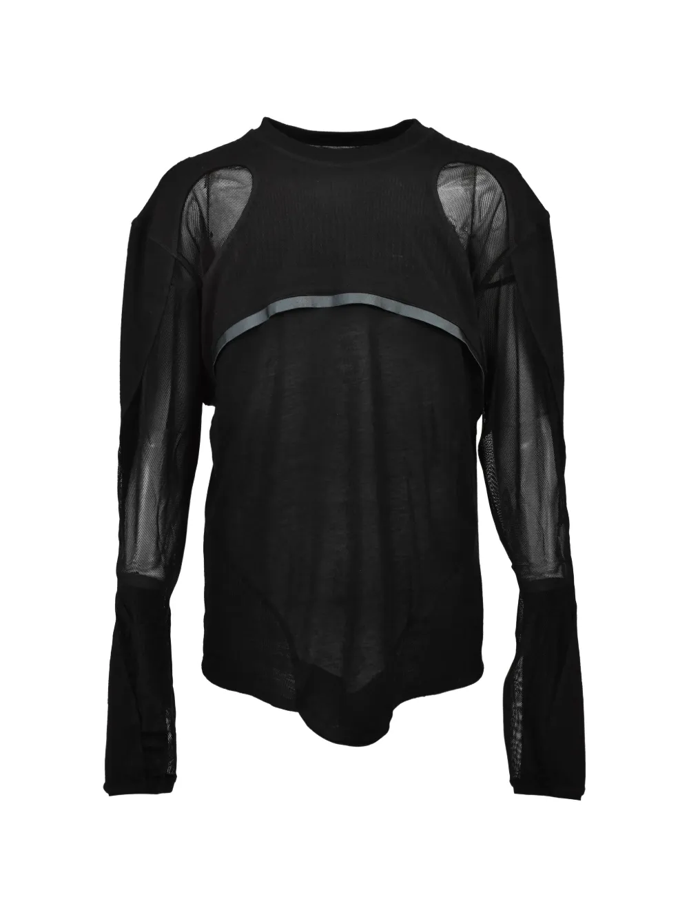 JUNTAE KIM panelled layered T-shirt - Schwarz
